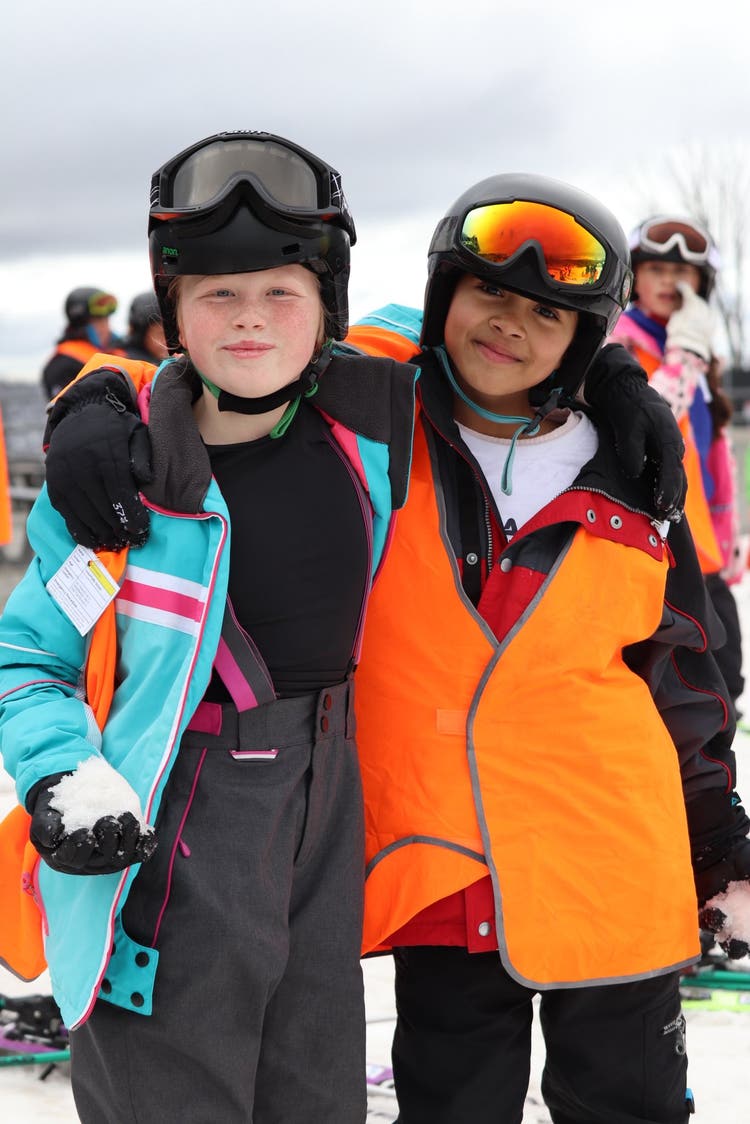 Stage 3 students at the ski excursion.