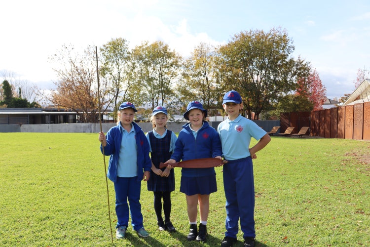 Students in the playground.