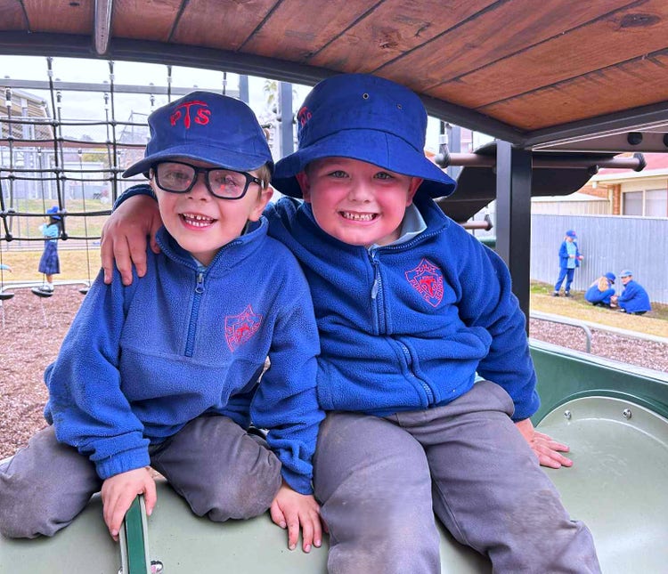 Students enjoying our play equipment.