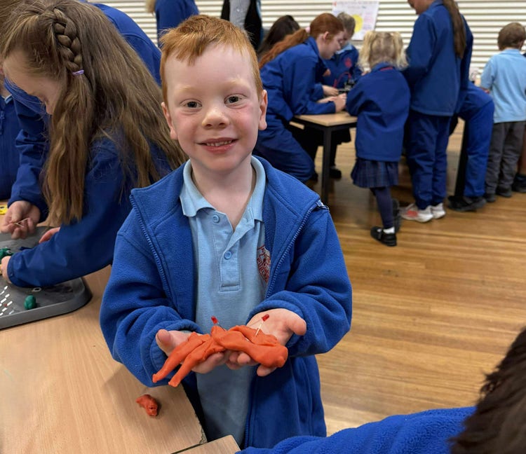 Student participating in a Snowy Hydro Science Day activitiy.