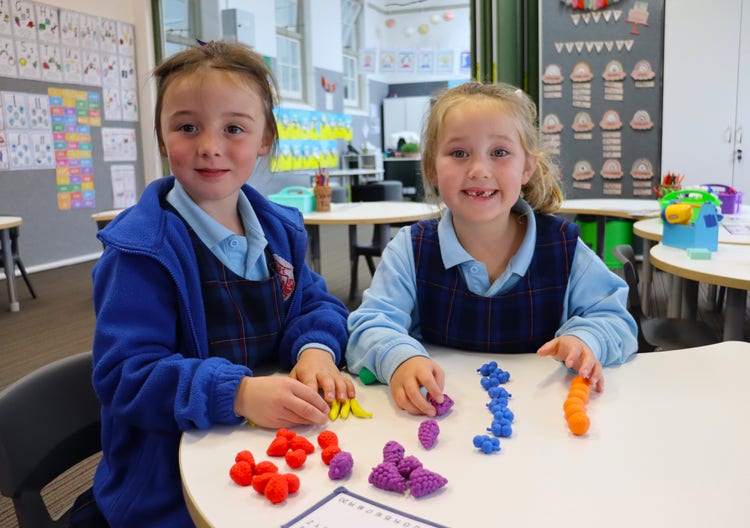 Students enjoying numeracy.