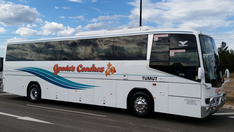 Googe's Coaches bus.